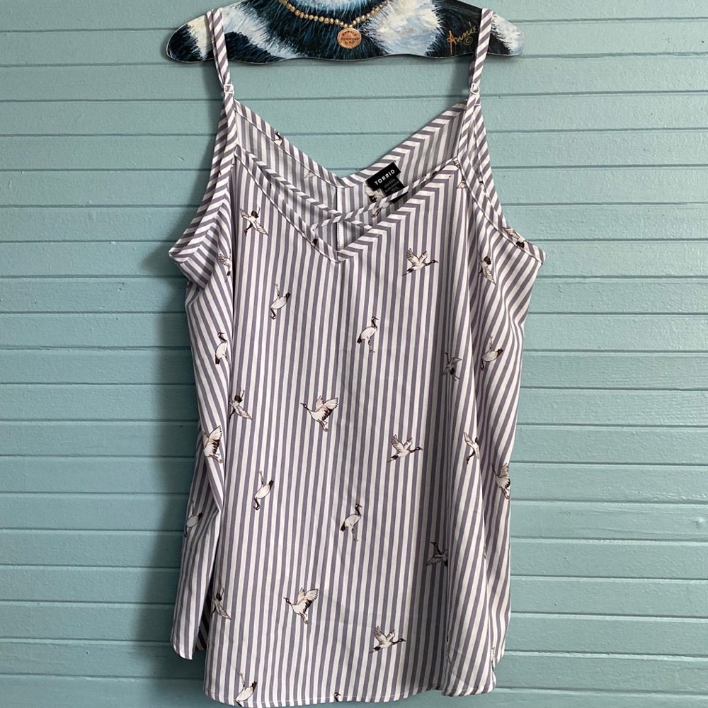 Torrid Stripe Bird Tank, 2x